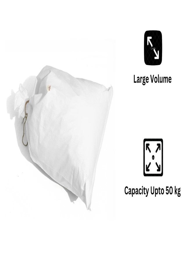 VETAS Polypropylene Empty Hdpe White Bag, Bori, Bora For Multipurpose Packing (Set of 5 Pieces) - Image 3